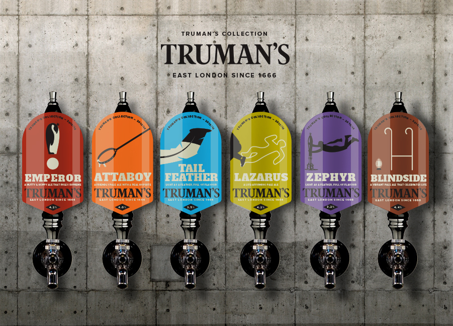 Trumans Beer Collection.